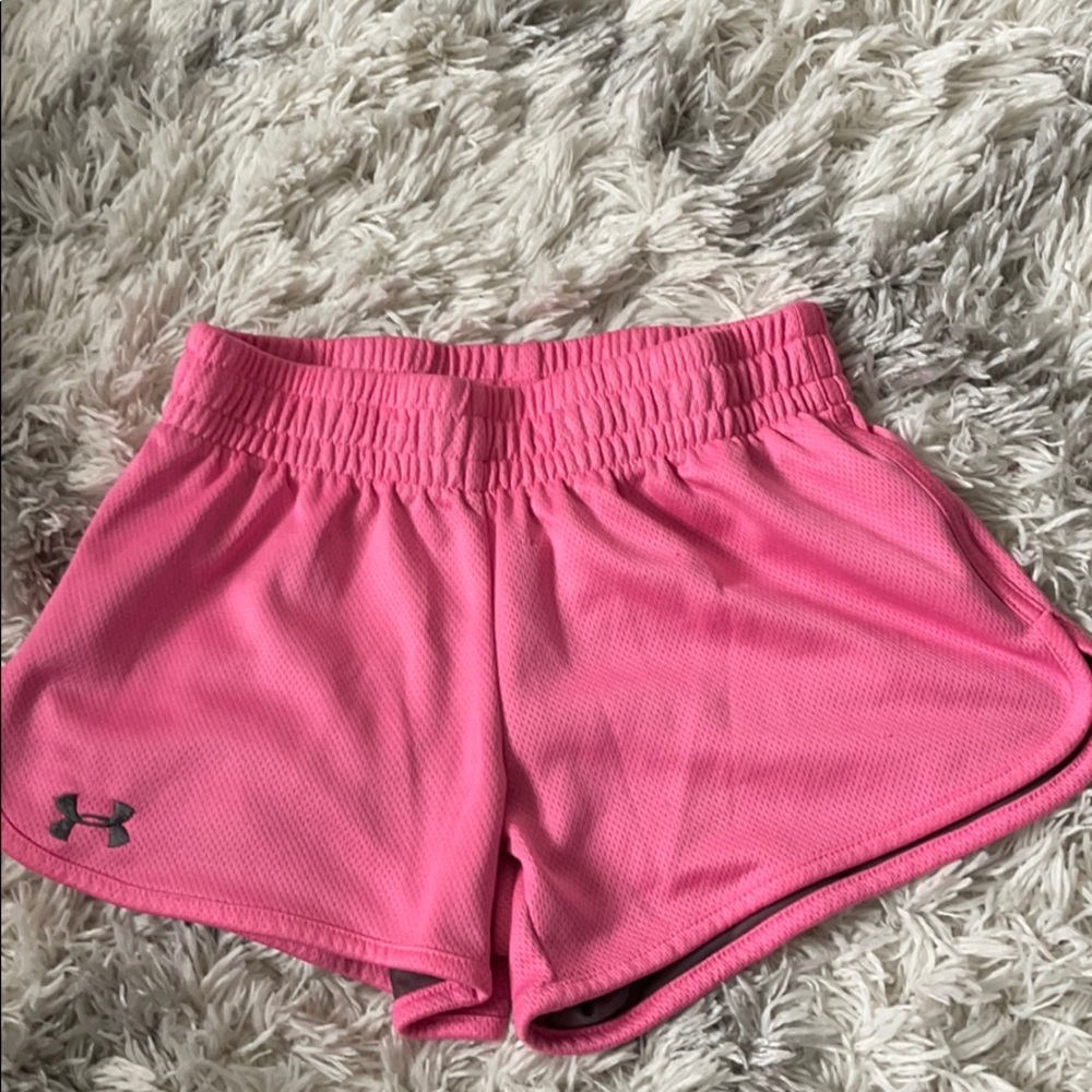 Under Armor pink shorts